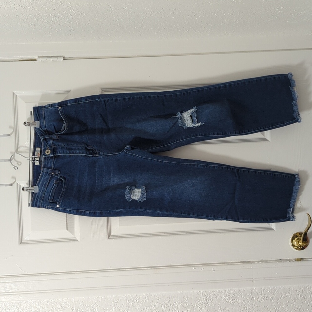Dark Denim Distressed Jeans